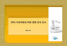 2011 다이어트와 비만 관련 인식 조사