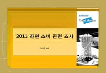 2011 라면 소비 관련 조사