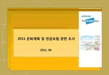 2011 은퇴계획 및 연금보험 관련 조사