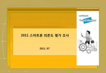 2011 스마트폰 의존도 평가 조사