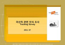 2011 국산차VS외제차 관련 인식 조사