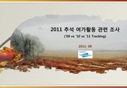 2011 추석 여가활동 관련 조사 ('09 vs '10 vs '11 Tracking )