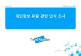 2011 개인정보 유출 관련 인식 조사 표지 이미지