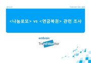 2012 <나눔로또> vs <연금복권> 관련 조사