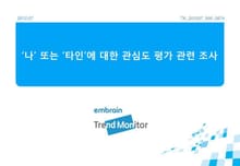 2012 '나' 또는 '타인'에 대한 관심도 평가 관련 조사