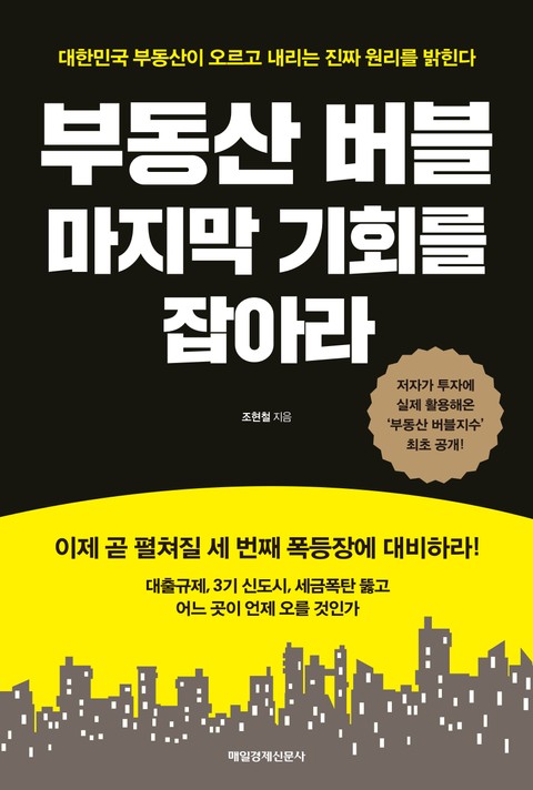 부동산 버블 마지막 기회를 잡아라 표지 이미지