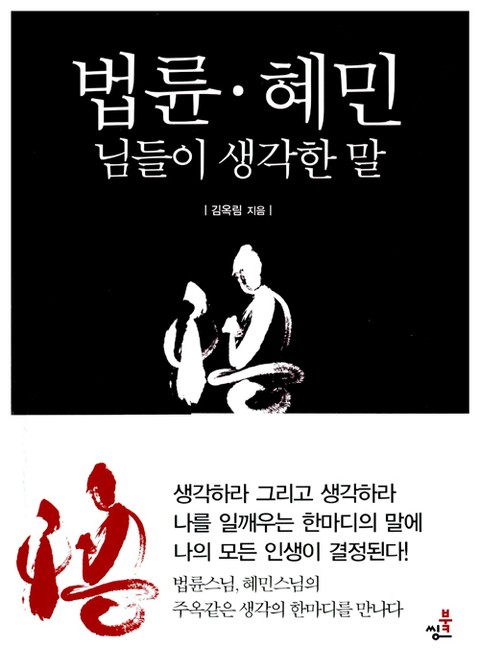 법륜·혜민, 님들이 생각한 말 표지 이미지