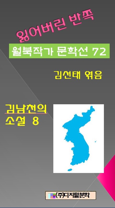 잃어버린 반쪽 월북작가 문학선집 72 김남천의 소설 8 표지 이미지