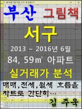 부산 서구 84,59㎡ 아파트 매매, 전세, 월세 실거래가 분석 (2013 ~ 2016.6월) 표지 이미지