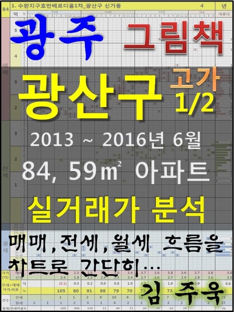 광주 광산구 1/2 고가 84,59㎡ 아파트 매매, 전세, 월세 실거래가 분석 (2013 ~ 2016.6월) - 경영/경제 - 전자책  - 리디