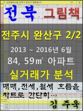 전북 전주시 완산구 2/2 84, 59㎡ 아파트 매매, 전세, 월세 실거래가 분석 (2013 ~ 2016.6월) 표지 이미지