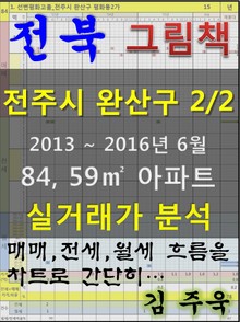 전북 전주시 완산구 2/2 84, 59㎡ 아파트 매매, 전세, 월세 실거래가 분석 (2013 ~ 2016.6월)
