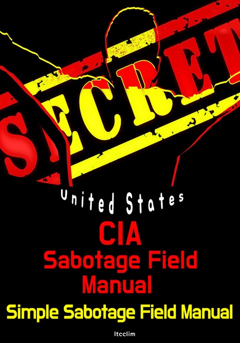 CIA 방해공작 메뉴얼 (스파이 활동 지침서: 영어 원문) 표지 이미지