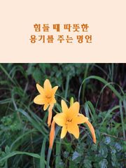 힘들 때 따뜻한 용기를 주는 명언