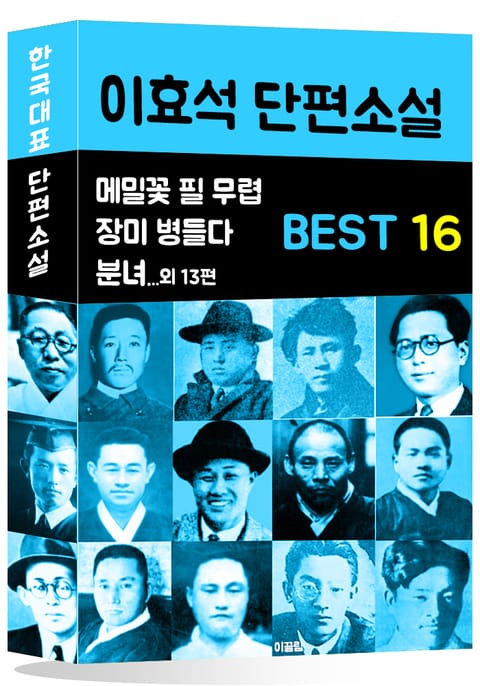 이효석 단편소설 BEST 16 (메밀꽃 필 무렵, 분녀, 장미 병들다 외 13편) 표지 이미지