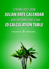 12 Years Julian Date Calendar with 240 Years JD Calculation Table 표지 이미지