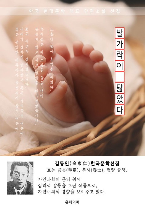 발가락이 닮았다 - 김동인 한국문학선집 표지 이미지