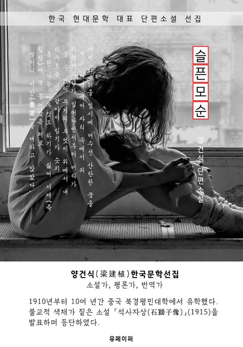 슬픈 모순 - 양건식 한국문학선집 표지 이미지