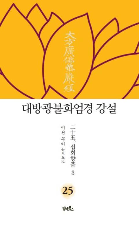 대방광불화엄경 강설 25 : 二十五. 십회향품十廻向品 3 표지 이미지