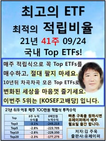 최고의 ETF, 최적의 적립비율,21.41.10.01국내TopETFs!