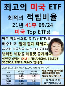 최고의 미국ETF, 최적의 적립비율,21.41.10.01 TopETFs