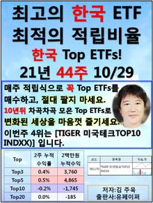최고의 미국ETF, 최적의 적립비율,21.44.10.29 TopETFs