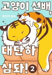 [펫코믹] 고양이 선배, 대단하심돠!