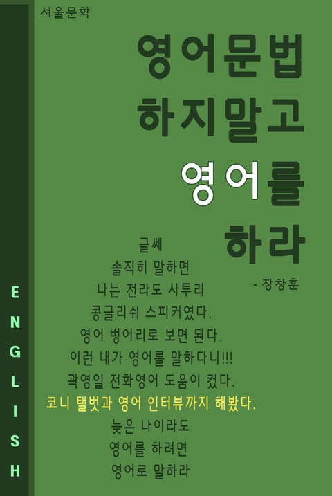 영어문법 하지말고 영어를 하라 표지 이미지