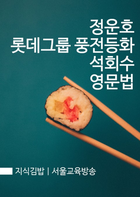 지식김밥 : 정운호 롯데그룹 풍전등화 석회수 영문법 표지 이미지