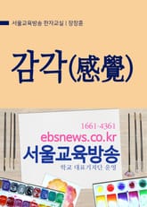 생활단어 감각(感覺) 서울교육방송 한자교실 표지 이미지