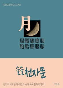 술술 천자문 (月) 腸腰膝膽肋胞胎腫服豚