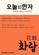 오늘의 한자 (화랑花郞) 꽃미남 표지 이미지