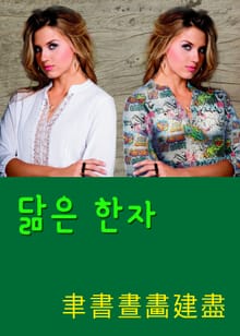 닮은 한자 聿書晝畵建盡