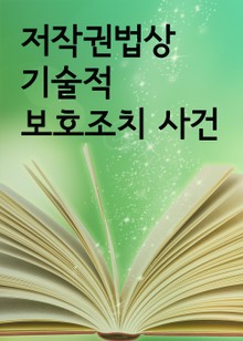 저작권법상 기술적 보호조치 사건 (저작권 판례 모음집)