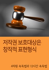 저작권 보호대상은 ‘창작적 표현형식’ (4차원 속독법과 12시간 속독법) 표지 이미지