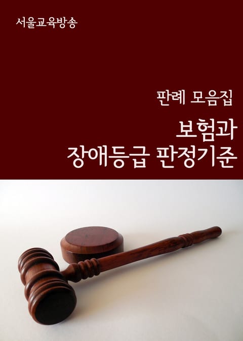 보험과 장애등급 판정기준 (판례 모음집) 표지 이미지