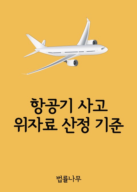 항공기 사고 위자료 산정 기준 표지 이미지