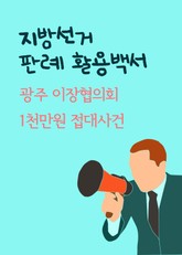 지방선거 판례 활용백서 (광주 이장협의회 1천만원 접대사건) 표지 이미지