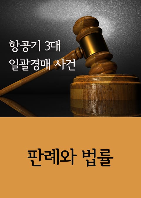 항공기 3대 일괄경매 사건 (판례와 법률) 표지 이미지