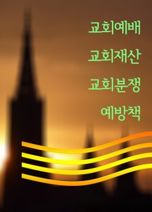 교회예배 교회재산 교회분쟁 예방책 (판례와 법률)