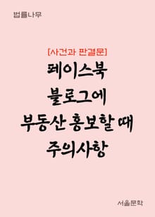 페이스북 블로그에 부동산 홍보할 때 주의사항 (사건과 판결문)