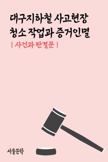 대구지하철 사고현장 청소 작업과 증거인멸 (사건과 판결문)