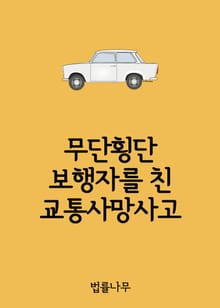무단횡단 보행자를 친 교통사망사고 (운전자 과실 면제)