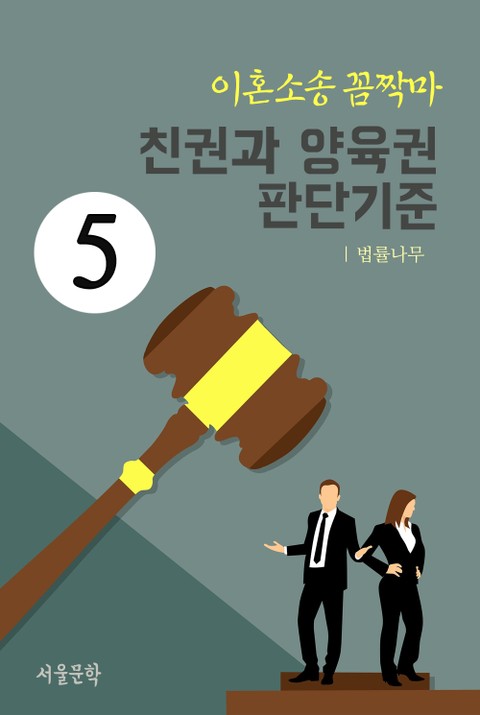 이혼소송 꼼짝마 5. 친권과 양육권 판단기준 표지 이미지