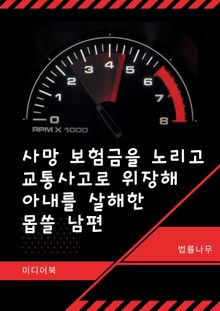 사망 보험금을 노리고 교통사고로 위장해 아내를 살해한 몹쓸 남편