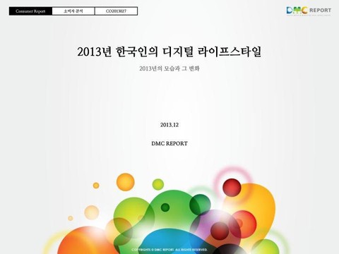 2013년 한국인의 디지털 라이프스타일 표지 이미지