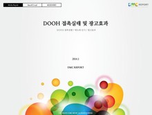 DOOH 접촉실태 및 광고효과