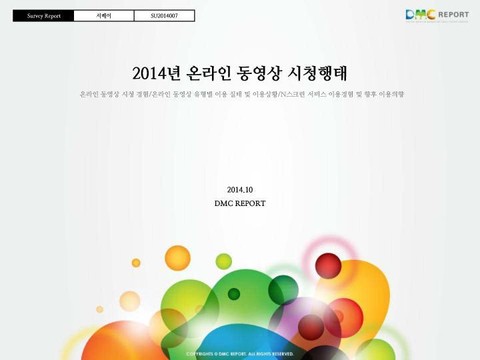 2014년 온라인 동영상 시청형태 표지 이미지