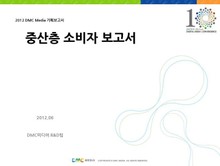 중산층 소비자 분석 보고서