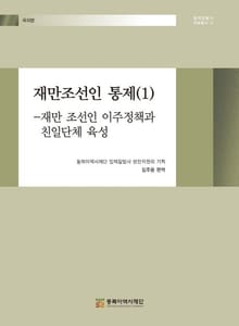 재만조선인 통제(1)-재만 조선인 이주정책과 친일단체 육성